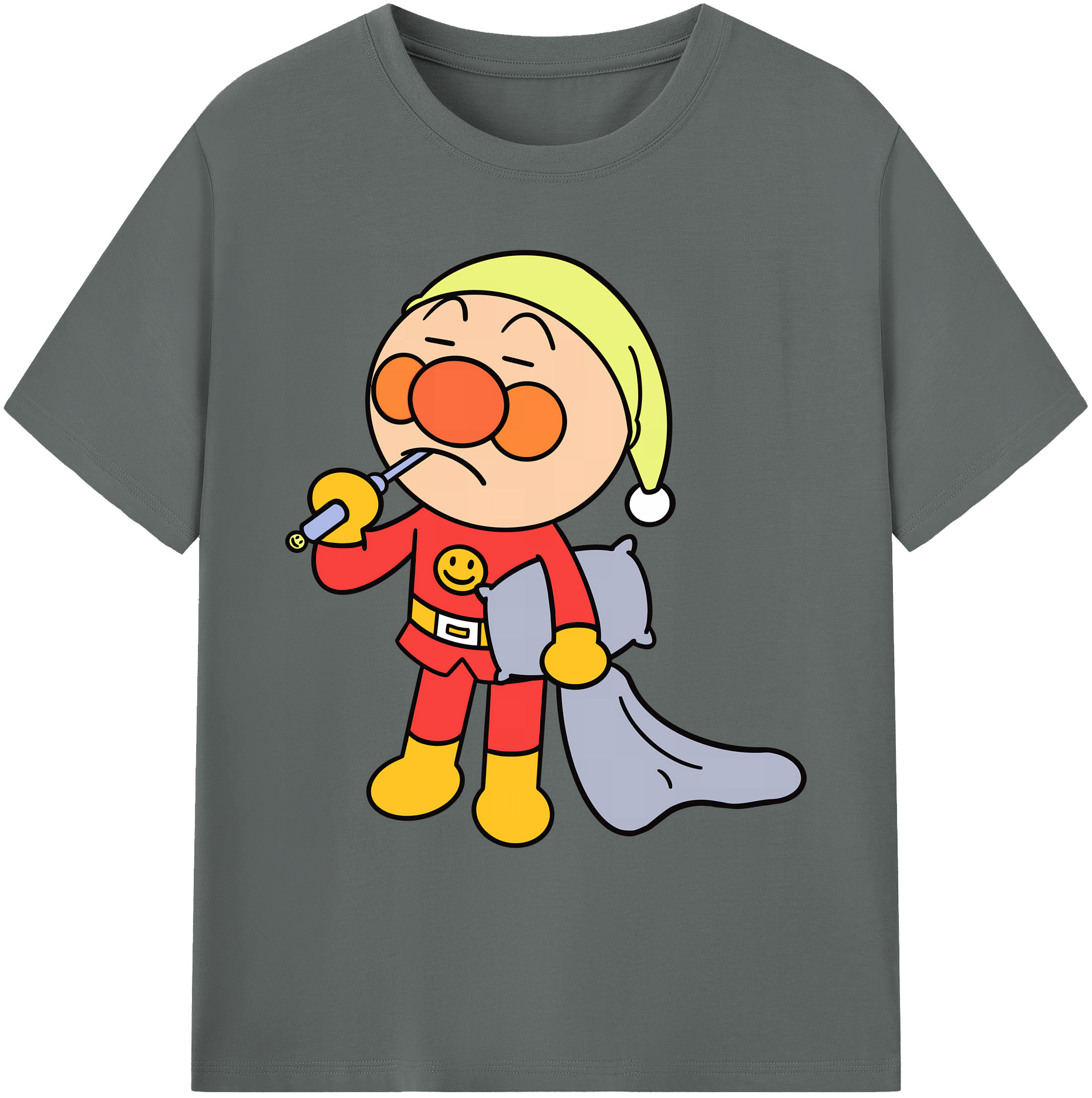 （画像用） アンパンマン Anpanman 綿100％ メンズ半袖Tシャツ｜肌触りやわらか＆通気性